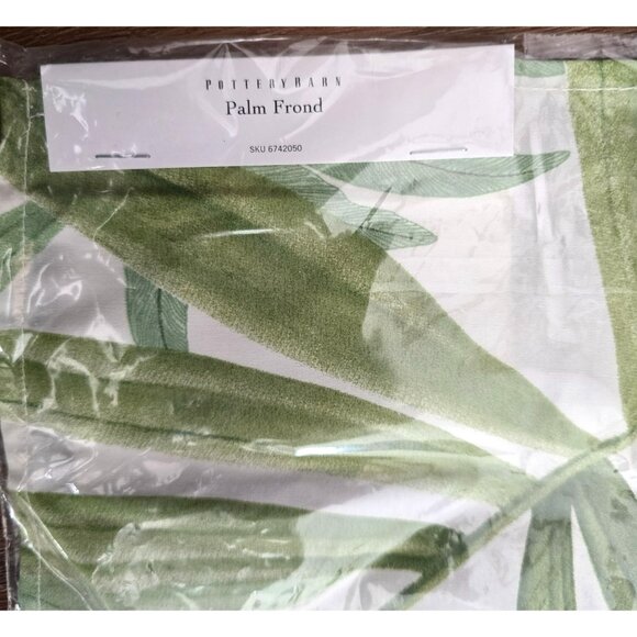 Pottery Barn Palm Frond Organic Cotton Table Square Decor DH933 - Picture 2 of 4